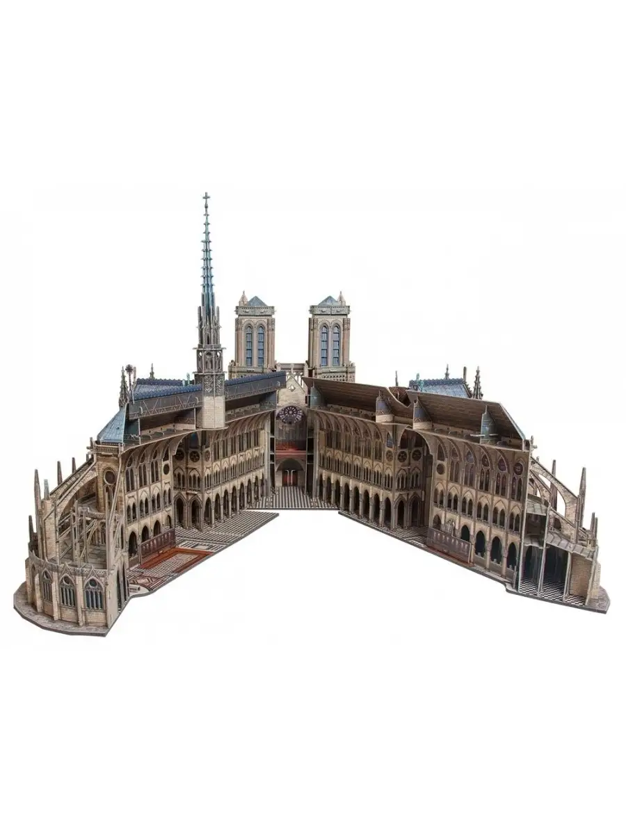 Нотр-Дам де Пари (Notre Dame de Paris). Сборная модель Умная Бумага  57535180 купить за 3 525 ₽ в интернет-магазине Wildberries