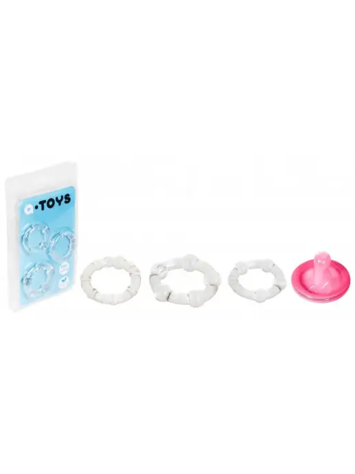 TOYFA A-Toys Набор эрекционных колец на пенис 3 шт, 3 шт, фото 4