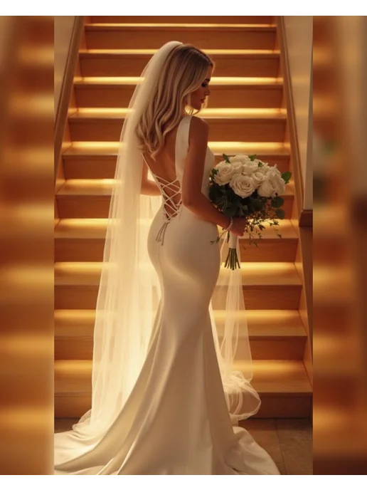 WedDay Фата свадебная длинная с гребнем, вариант, фото 2