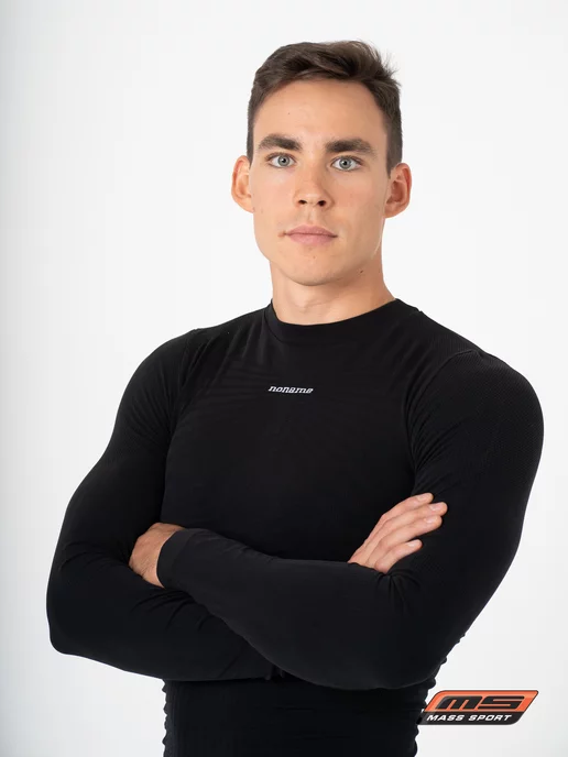 NoName Термолонгслив BODYFIT SHIRT UX компрессионный, черный, фото 8