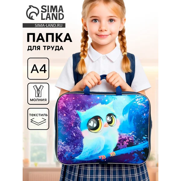 Папка сумка школьная для труда и тетрадей А4