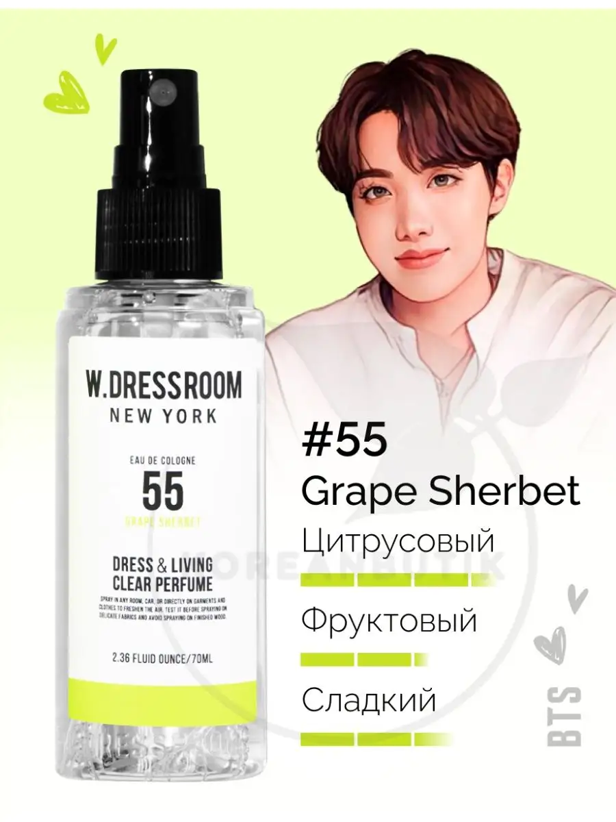 Парфюмерные спреи для дома Корея 70 ml W.Dressroom 57949718 купить за 510 ₽  в интернет-магазине Wildberries