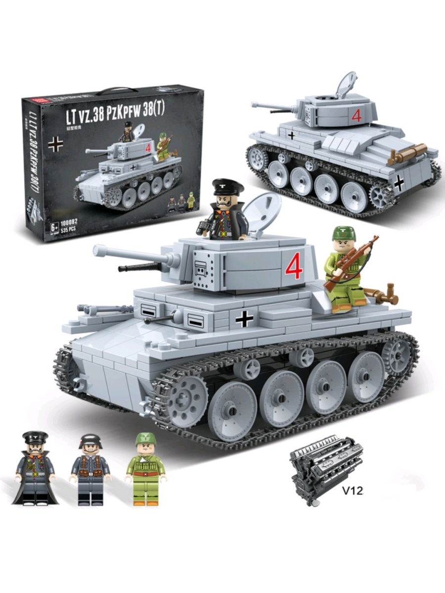 Конструктор Военная техника Легкий Немецкий танк LT-38 LEGO 58104710 купить  за 1 740 ₽ в интернет-магазине Wildberries