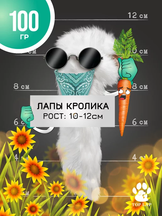 Лапы кролика 100 г, Съедобная игрушка image