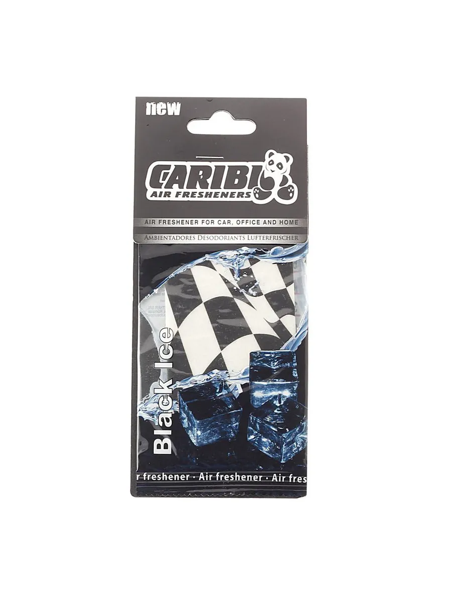Ароматизатор подвесной пластина (лед черный) Formula-1 CARI