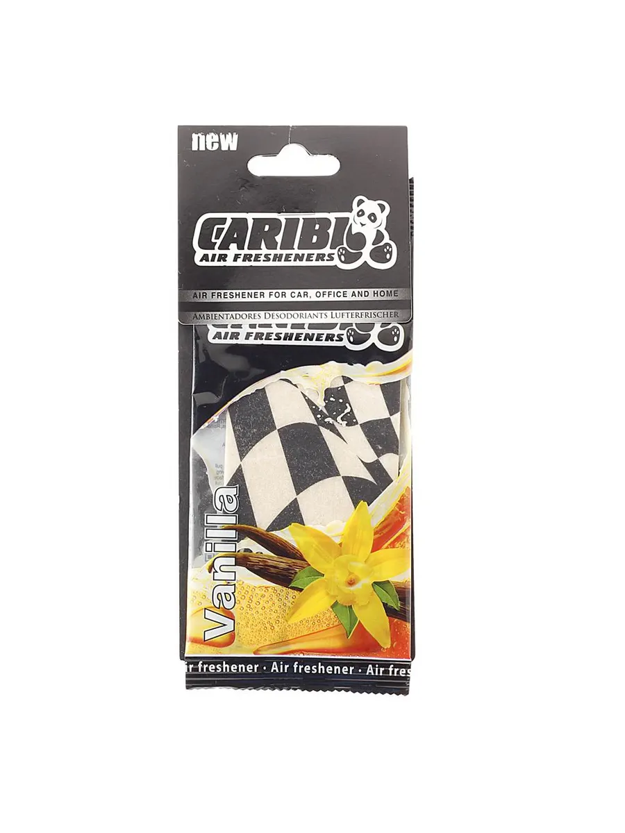 Ароматизатор подвесной пластина (ваниль) Formula-1 CARIBI
