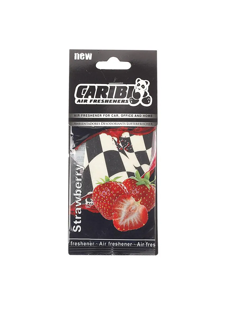 Ароматизатор подвесной пластина (клубника) Formula-1 CARIBI