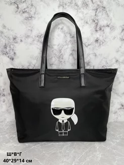 Сумка шоппер тоут на плечо стильная Karl Lagerfeld 58378296 купить за 2 194 ₽ в интернет-магазине Wildberries