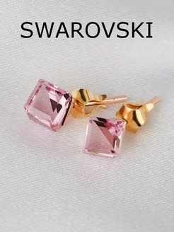 Позолоченные серьги-кубики Миражи с кристаллами Swarovski MONASHOP 58430283 купить за 1 713 ₽ в интернет-магазине Wildberries