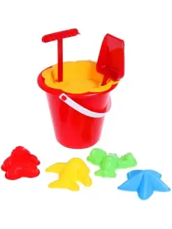 стром Набор из 8 игрушек ведро, ситечко, совок, грабли, формочки