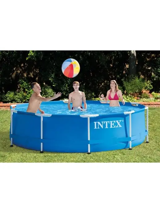Intex Каркасный круглый бассейн 305х76 см Интекс 28200, 305x76 см, фото 3