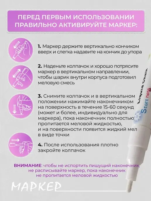 МелоАрт Ценники меловые А7 с держателями, вариант, фото 4