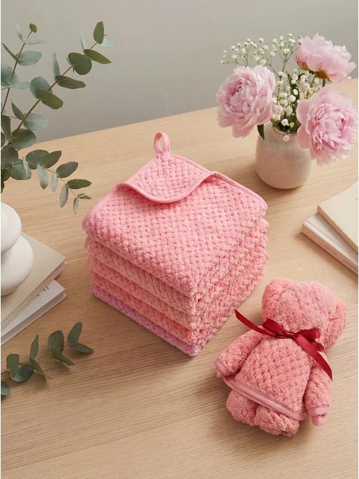 Natali's Carpets Салфетки для удаления пыли кухонные из микрофибры 5 шт, 5 шт