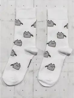 Высокие прикольные носки с принтом и рисунком смешные котики Snugsocks 59049442 купить за 257 ₽ в интернет-магазине Wildberries