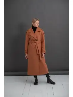 Длинное демисезонное пальто oversize для весны и осени Грация Стиля 59087404 купить за 5 641 ₽ в интернет-магазине Wildberries