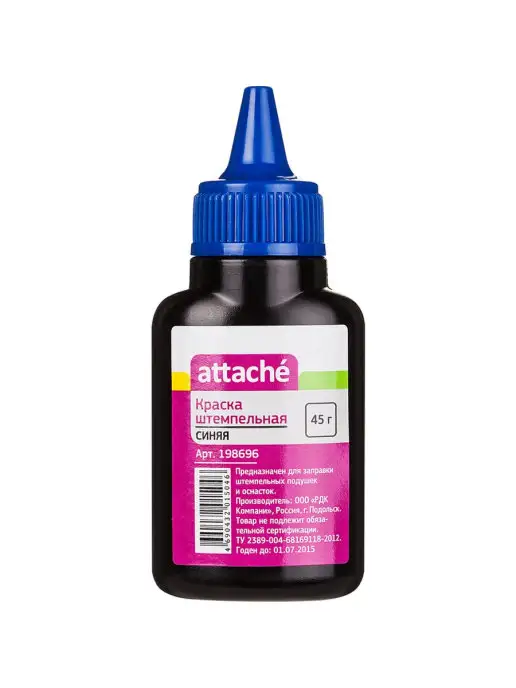Attache Краска штемпельная синяя 45 г, 45 г