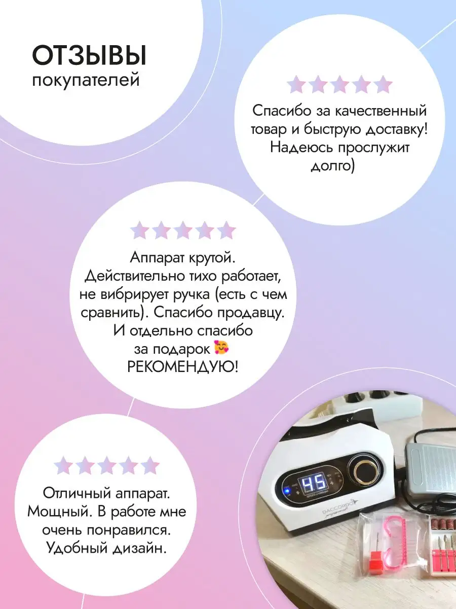 Аппарат для маникюра и педикюра Daccordo Daccordo Professional 59141913  купить в интернет-магазине Wildberries