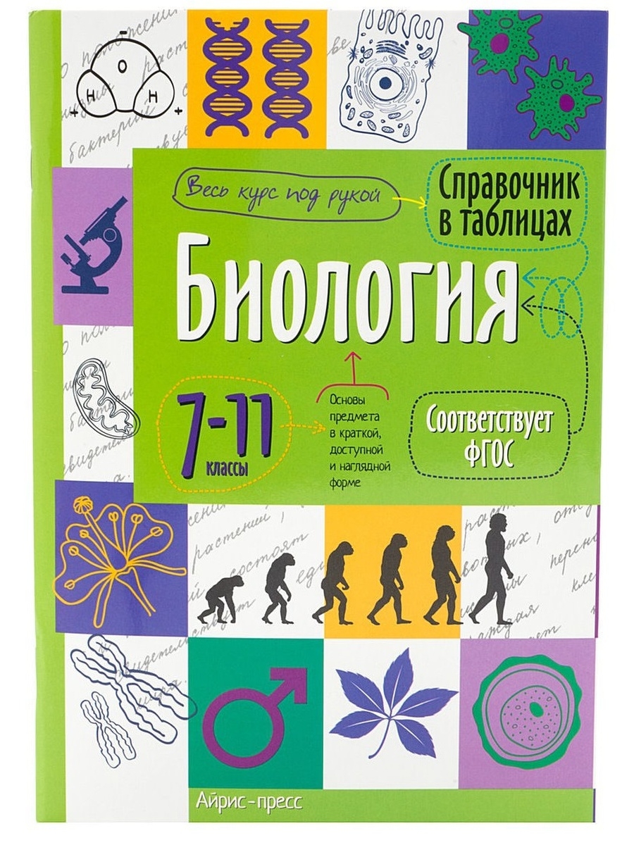 Справочник в таблицах. Биология. 7-11 класс АЙРИС-пресс 59186137 купить за  242 ₽ в интернет-магазине Wildberries