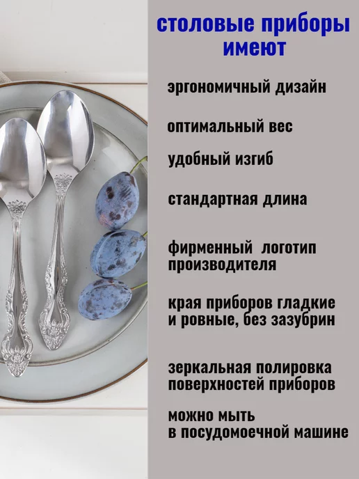 Павловский завод столовых приборов им.Кирова Столовые ложки Тройка, набор 6 штук, вариант, фото 4