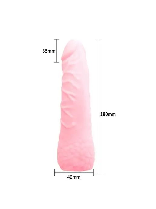 Baile Pretty Love Удлиняющая насадка на пенис Baile - 18 см, розовый, фото 3