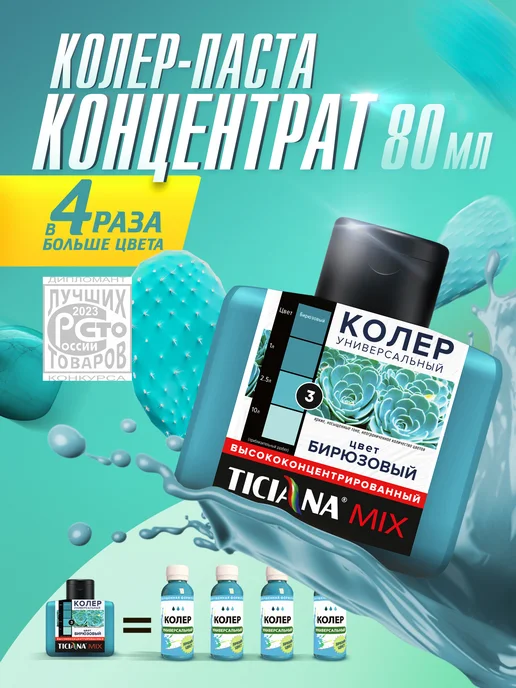 Ticiana DeLuxe Колер для краски, голубой