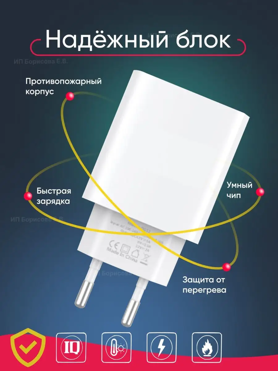 Адаптер для быстрой зарядки телефона USB TECHNOROOM 59283118 купить за 325  ₽ в интернет-магазине Wildberries