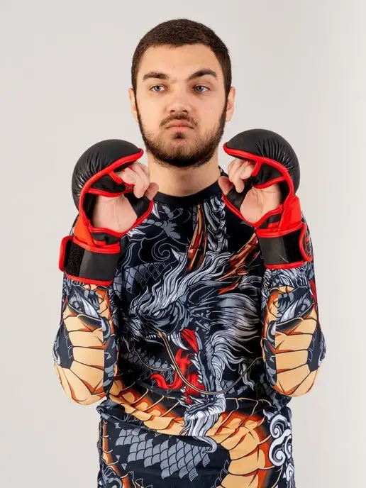 Boybo Перчатки Вингс Wings для спорта, черный, фото 5