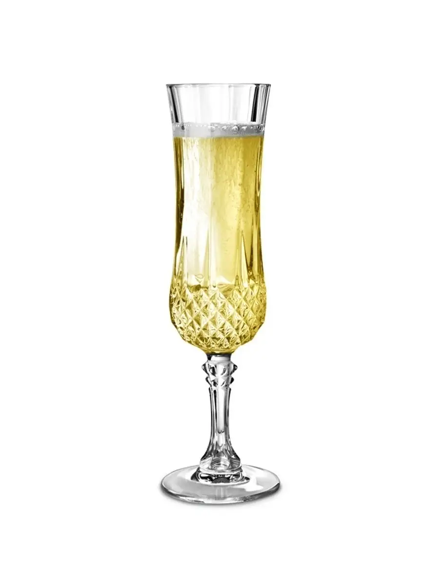 Набор фужеров (бокалов) для шампанского Лонгшамп 140мл 6шт. Набор фужеров для шампанского Longchamp 140 мл (6 шт). Cristal d'Arques бокалы. Бокалы-флюте  Longchamp Eclat.