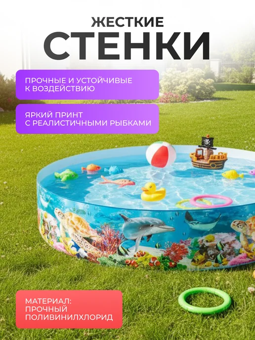 Intex Бассейн каркасный детский 244x46 см, 2040 л, фото 5