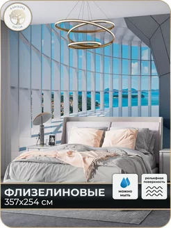 Фотообои Коридор Окна для зала в спальню в комнату 350х250 Каролина Декор 59372060 купить за 3 126 ₽ в интернет‑магазине Wildberries