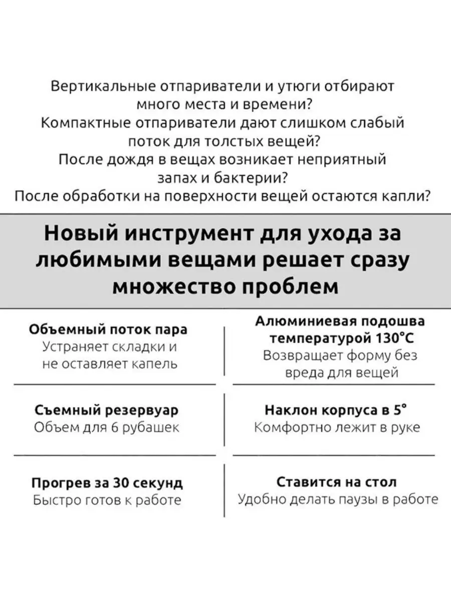 Ручной отпариватель для одежды Xiaomi Mijia MJGTJ01LF Xiaomi 59376900  купить в интернет-магазине Wildberries