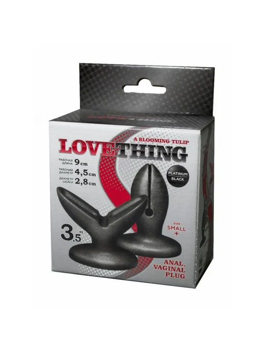 Lovetoy Раскрывающийся стимулятор для вагины или ануса Love Thing, черный, фото 2