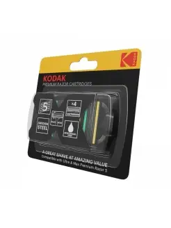 Сменные кассеты для мужской бритвы 4 шт KODAK. Вид 4.