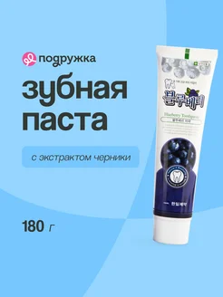 Паста зубная, черника и мята, 180 г HANIL 59509867 купить за 266 ₽ в интернет-магазине Wildberries