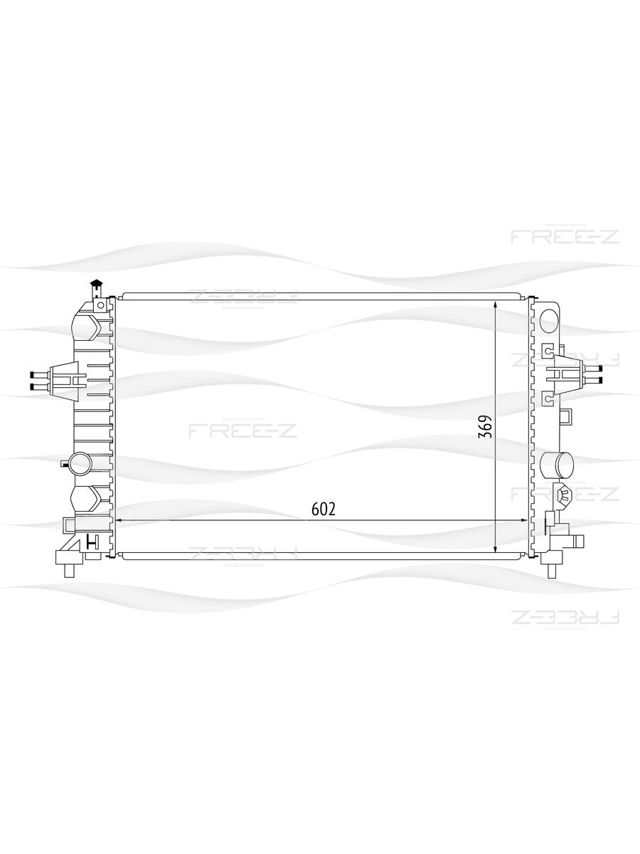 730 600. Freez kk0209 радиатор.