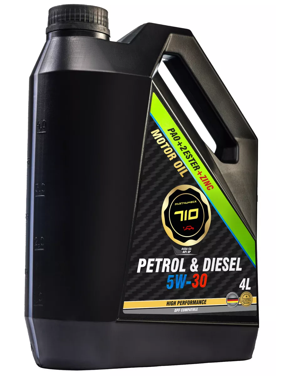 Масло моторное 710 Petrol & Diesel 5W-30 4л Partnumber 710 59536543 купить  в интернет-магазине Wildberries