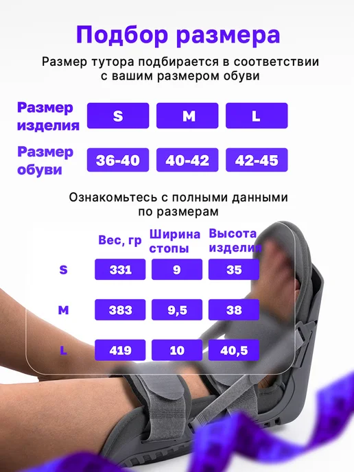 Trives Ортез на голеностоп голеностопный фиксатор, серый, фото 6