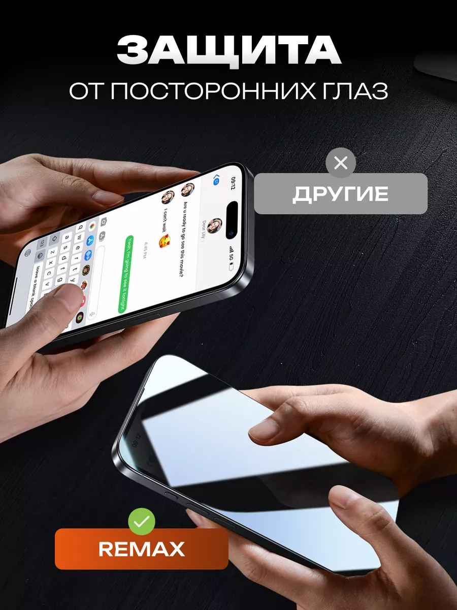 Стекло антишпион Remax GL-35 для iPhone 14 Plus/13 Pro Max СмартГуру  59568571 купить за 435 ₽ в интернет-магазине Wildberries