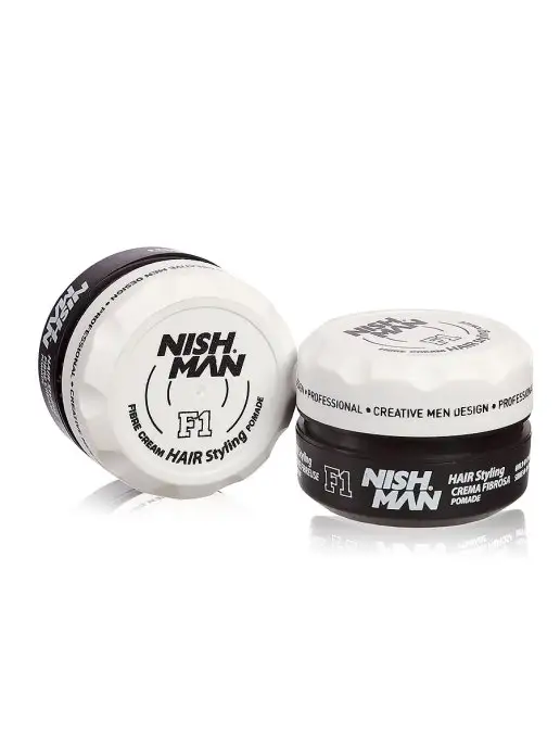 Nishman Матовая помадка F1 Fibre Cream Hair Styling Pomade, бежевый, фото 3