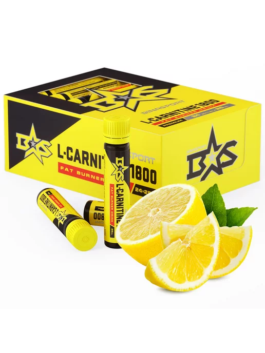 Binasport L-Carnitine 3600 мг 24 фл по 25 мл со вкусом лимона, 25 мл