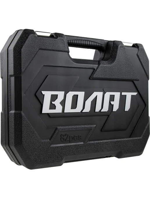 ВОЛАТ Набор головок и ключей для автомобиля 82 предмета, черный, фото 8