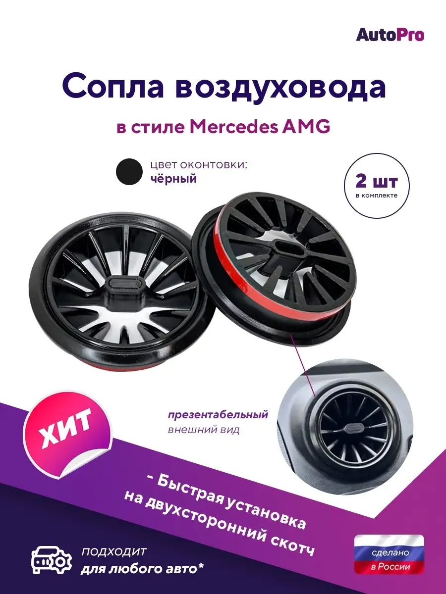 Сопла воздуховода стиль AMG Лада Гранта AutoPro 59634812 купить в  интернет-магазине Wildberries