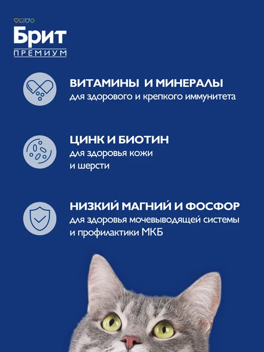 Сухой корм БРИТ ПРЕМИУМ Котят для собак, курица, лосось, 0,4 кг, фото 3