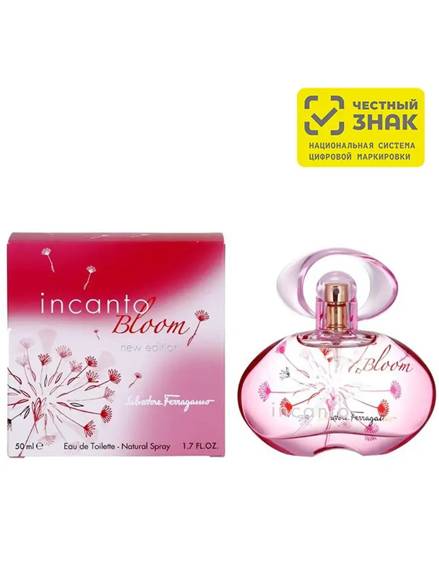 Incanto Bloom New Edition Туалетная вода женская 50мл Salvatore Ferragamo  59746391 купить за 1 787 ₽ в интернет-магазине Wildberries