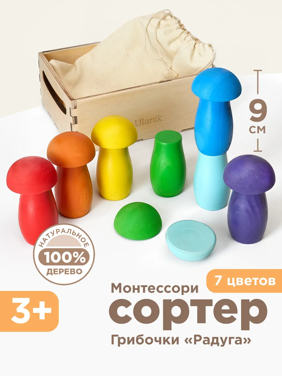 Развивающие игрушки деревянный сортер Монтессори