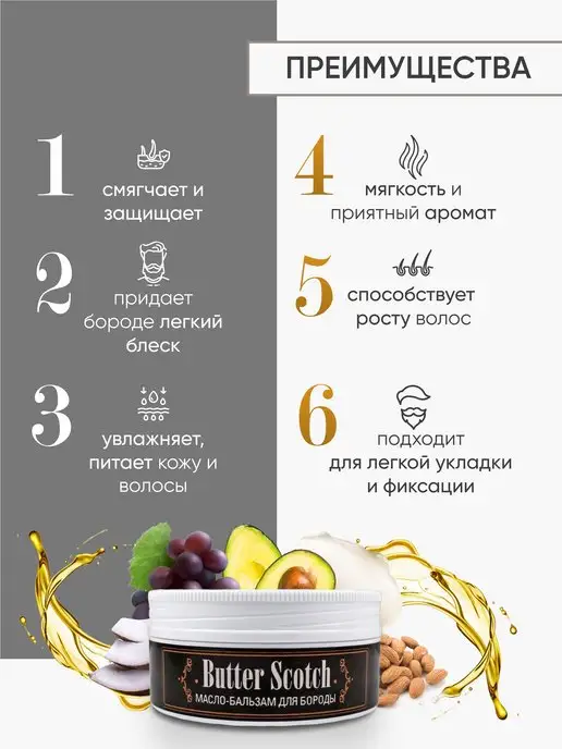 CharmCleo Смягчающий набор бальзам масло для волос и бороды, вариант, фото 8