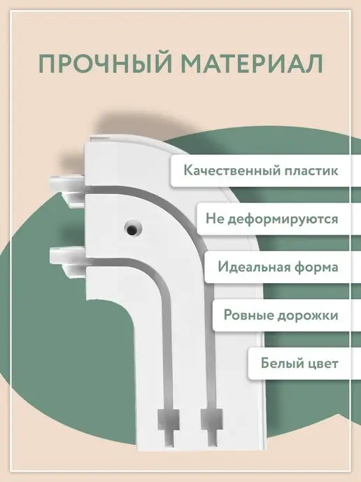 Ле-Гранд Кронштейн раздвижной для настенного карниза 3 шт пластик, вариант, фото 2