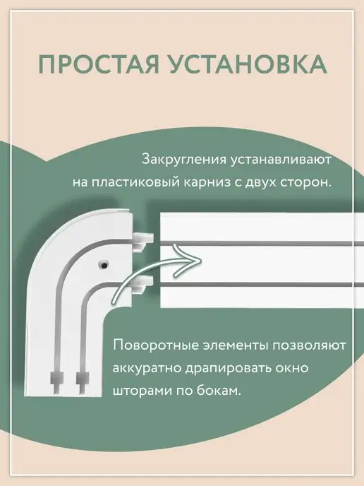Ле-Гранд Кронштейн раздвижной для настенного карниза 3 шт пластик, вариант, фото 3