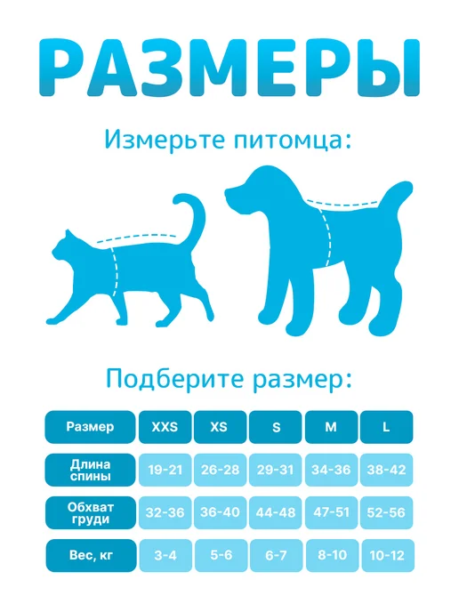 Rybin shop Комбинезон для собак мелких и средних пород утепленный, голубой, фото 7