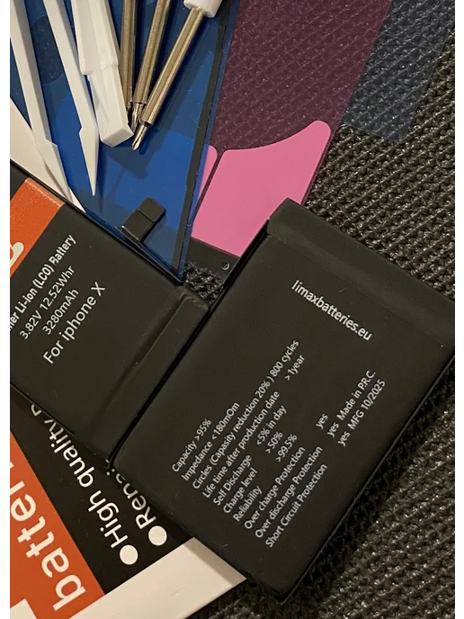 Polimax batteries Аккумулятор iPhone X усиленный, X усиленный, фото 4
